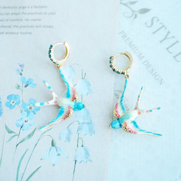 COPY - Bill skinner swallow earrings - Picture 3 of 12